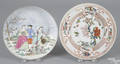 Chinese export porcelain European subject plate 18th c