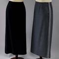 Two Emporio Armani Wool and Blended Wool Skirts