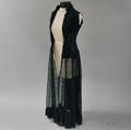Victorian Black Banded Lace Dress