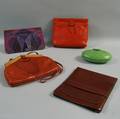 Five Assorted Leather Clutches and Cases
