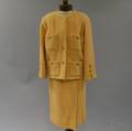 Chanel Pale Yellow Wool and Silk Ladys Suit
