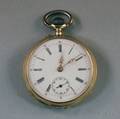Swiss 18kt Gold Openface Pocket Watch