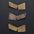 Set of Three Stephen Dweck Moderne Geometric Sterling Silver Brooches