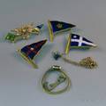 Small Group of Mostly Gold and Enamel Jewelry