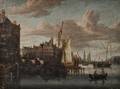 Attributed to Jacobus Storck Dutch b circa 1641d circa 1688 View of Amsterdam