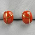 18kt Gold and Jasper Earclips Tiffany  Co