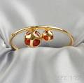 18kt Gold and Carnelian Bracelet Garrard