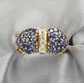 14kt Gold Sapphire and Diamond Ring