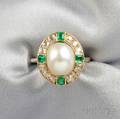 18kt Gold and Natural Pearl Ring