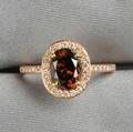 18kt Rose Gold and Colored Diamond Solitaire