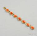 18kt Gold and Coral Bracelet