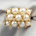 14kt Gold and Cultured Pearl Ring