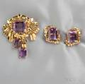 18kt Gold and Amethyst Suite