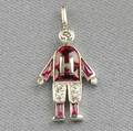 Platinum Gemset Harvard University Charm