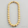 Golden South Sea Pearl Necklace