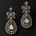 Antique Rosecut Diamond Earpendants