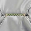 18kt Bicolor Gold Emerald and Diamond Bracelet