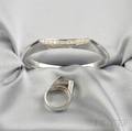 18kt White Gold and Diamond Bracelet and Ring