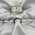 Two Platinum and Diamond Rings