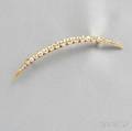 Antique 18kt Gold and Diamond Crescent Brooch