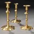 Three Brass Candlesticks
