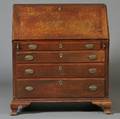 Chippendale Carved Walnut Slantlid Desk