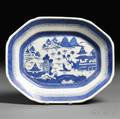 Canton Octagonal Porcelain Platter