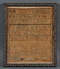 Early New Haven Connecticut Needlework Sampler