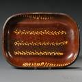 Large Slipdecorated Redware Loaf Dish