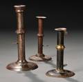 Three Sheet Iron Pushup Hogscraper Candlesticks