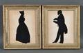 Pair of Framed Silhouettes of a Man and Woman