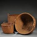 Three Woven Splint Baskets