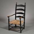 Blackpainted Ladderback Armchair