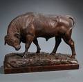 American School 19th Century Shorthorned Bull Sculpture