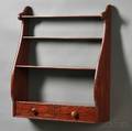 Mahogany Whaleend Shelf with Two Drawers