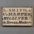 Painted Wood MillinerDressmakers Trade Sign