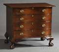 Chippendale Carved Mahogany Reverseserpentine Chest of Drawers