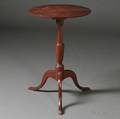 Queen Anne Redpainted Cherry Candlestand