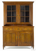 Pennsylvania cherry twopart Dutch cupboard ca 1815