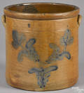 Large Pennsylvania stoneware crock 19th c