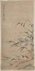 Hanging Scroll Depicting Quails