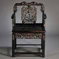 Export Motherofpearl Inlaid Armchair
