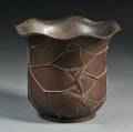 Bronze Lotus Leaf Vase