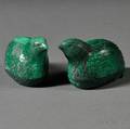 Pair of Malachite Covered Boxes