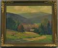 Helen M Butman American d 1960 Valley View with Distant Church Steeple