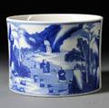 Blue and White Brush Pot