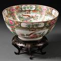 Rose Medallion Bowl with Stand