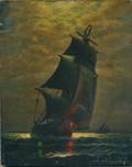 James Gale Tyler American 18551931 Moonlit Sail