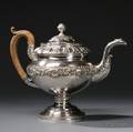 Late Federal Period Coin Silver Teapot