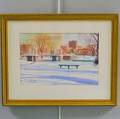 Sergio Roffo American b 1953 Boston Public Garden in Winter